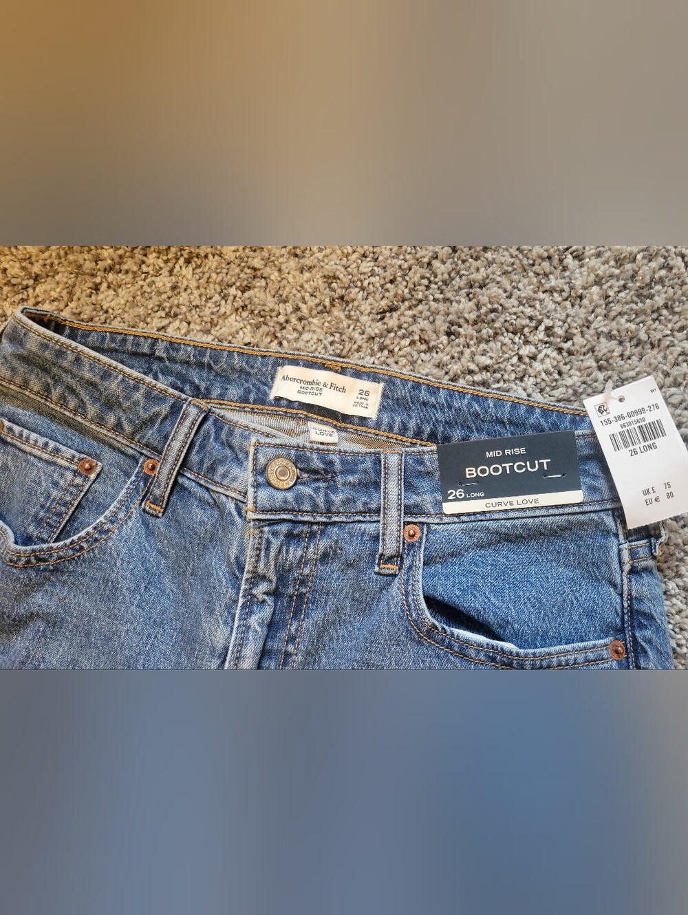 NWT Abercrombie & Fitch Midrise Bootcut